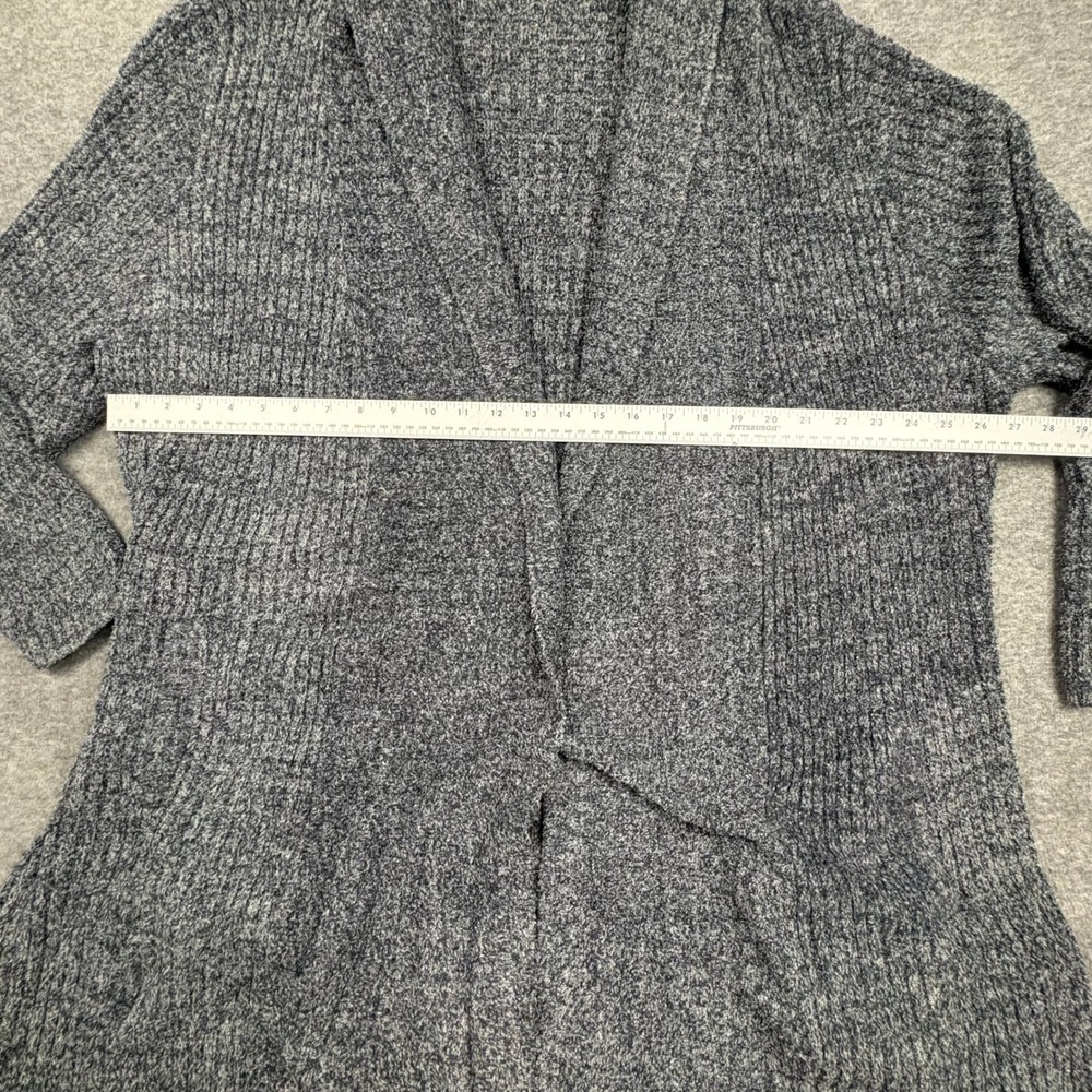Barefoot Dreams CozyChic Lite Open Front Gray‎ Cardigan Women 3X Soft Minimalist - Picture 9 of 15